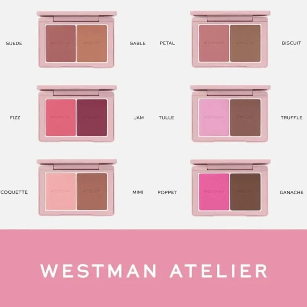 NIB ✅Westman Atelier #SABLE & SUEDE Baby Cheeks Powder Blush Duo